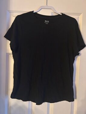 Madewell Black Softfade Cotton Crewneck Tee size XL